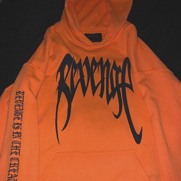 revenge hoodie orange real